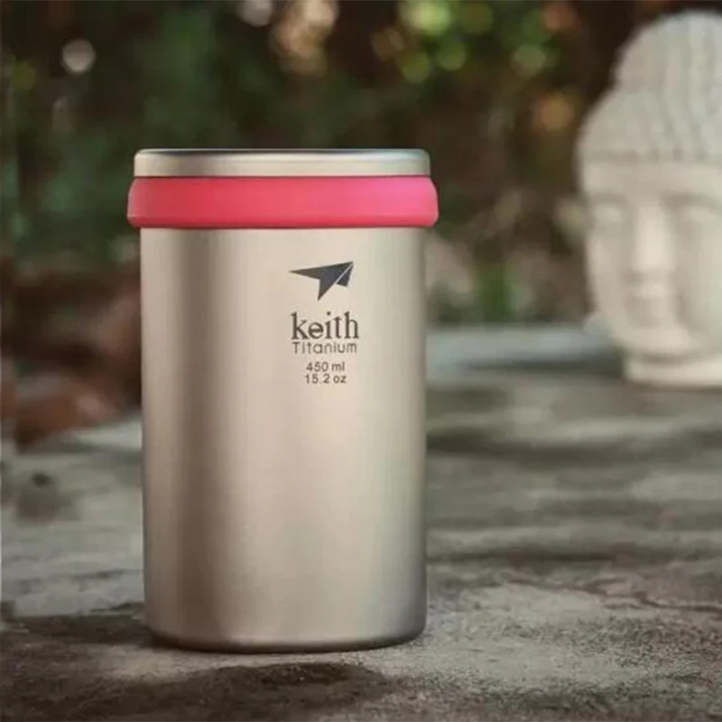 

Keith титановая Кофеварка удобный и удобный чайный сервиз титановая Кофеварка Изолированная Кофеварка 450 мл Ti3521