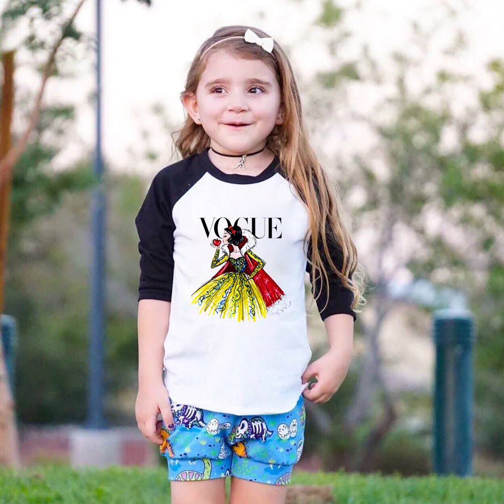 Модная Милая футболка принцессы Харадзюку для девочек Ullzang аниме смешная