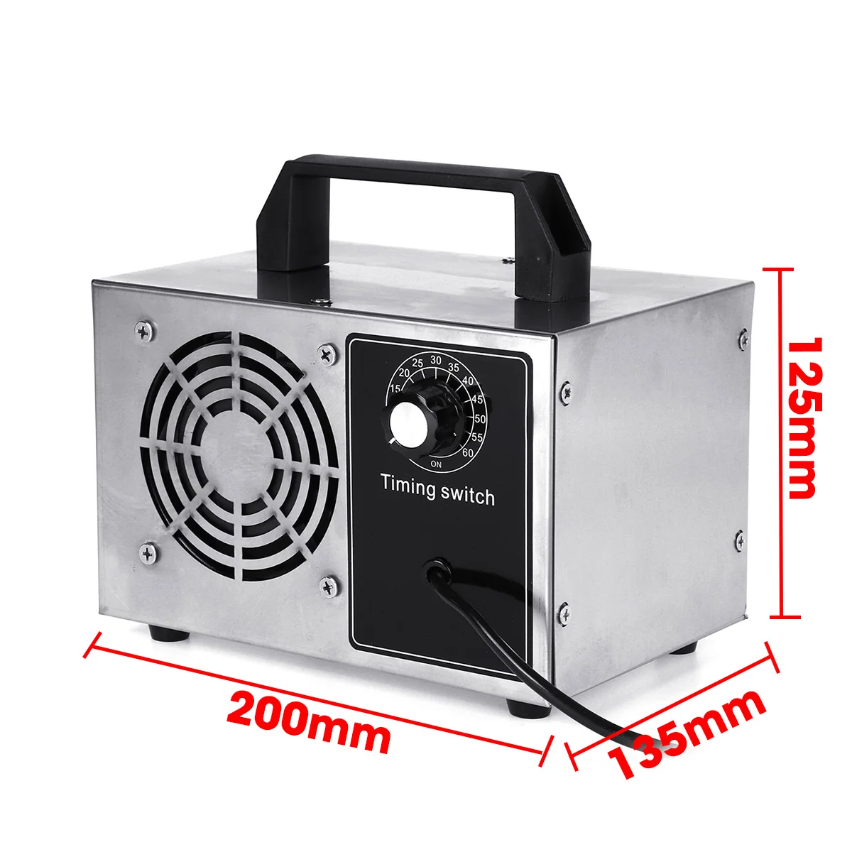 

220V 28g/h Ozone Generator Portable Ozonizer Air water Purifier Sterilizer Treatment Remove Formaldehyde with Time Switch