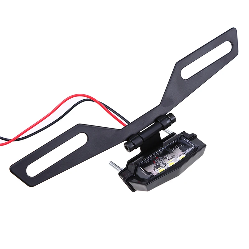 Задний светодиодный фонарь POSSBAY для мотоцикла белый свет 12 В подсветка номерного