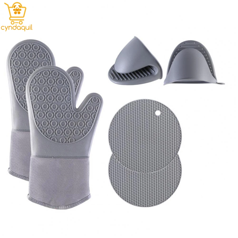 

Силиконовые защитные перчатки для барбекю, встроенные перчатки для микроволновой печи, глина для выпечки, встроенные перчатки для микровол...
