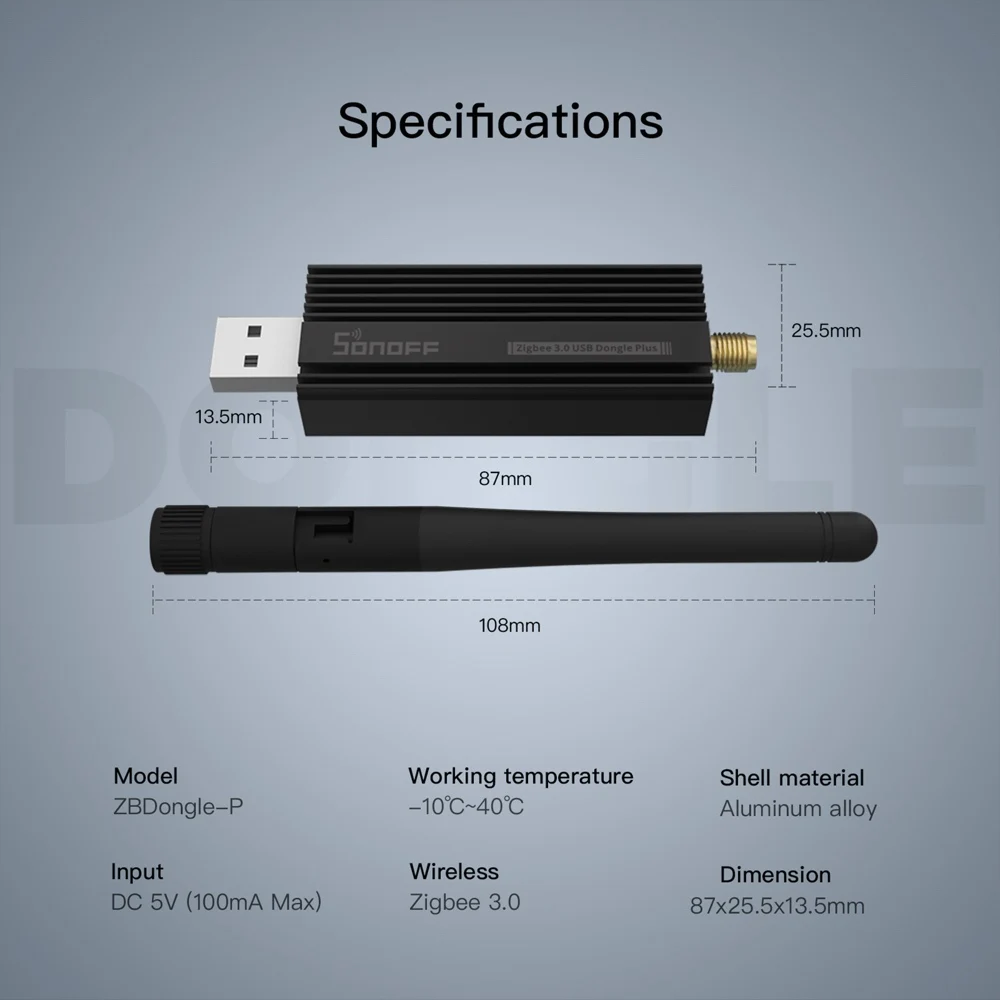 USB-шлюз SONOFF ZBDongle-P Универсальный Zigbee 3 0 с интерфейсом USB | Обустройство дома