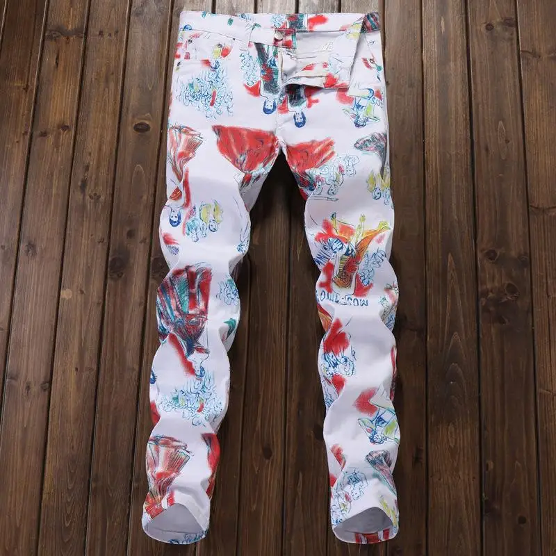 

Новая мужская мода простой тонкий корейский вариант эластичные ноги брюки повседневные брюки