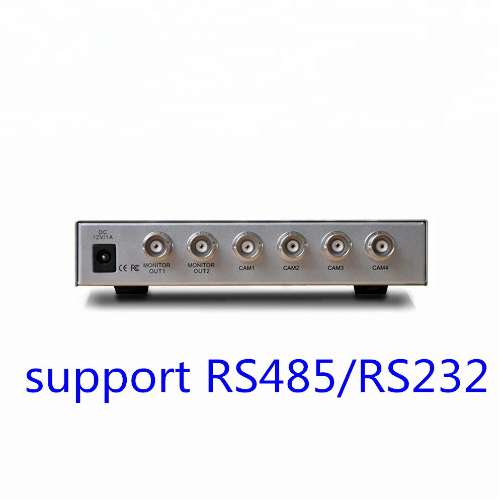 4 канальный цветной цифровой сплиттер TEXOSA для видеонаблюдения четырехъядерный