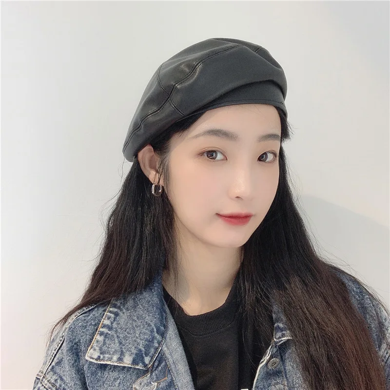 

Women's Beret Japanese And Korean Retro Painter's Cap Casual Temperament Versatile Net Red Same Octagonal Hat
