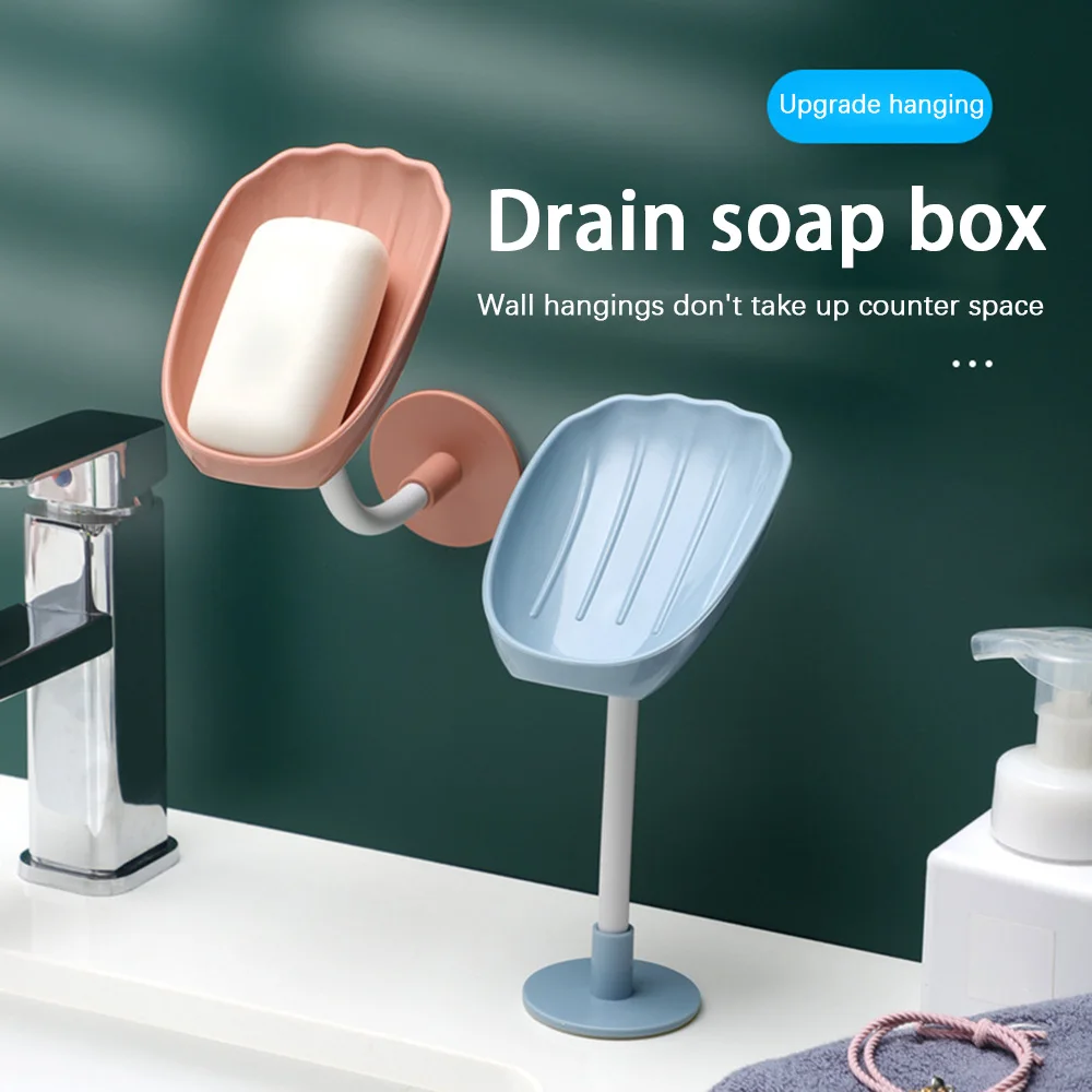 

Soap Dish Leaf Soap Box Drain Soap Holder Bathroom Shower Soap Holder Dish Storage Plate Tray Box Container Bathroom Accessories
