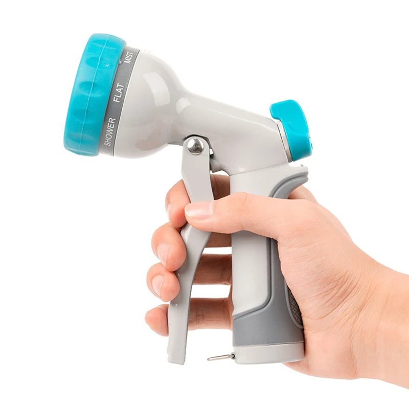 

Garden Hose Nozzle Heavy Duty High Pressure Lawn Water Sprayer with 7 Adjustable Spray Modes & Flow Control & Lock DSD666
