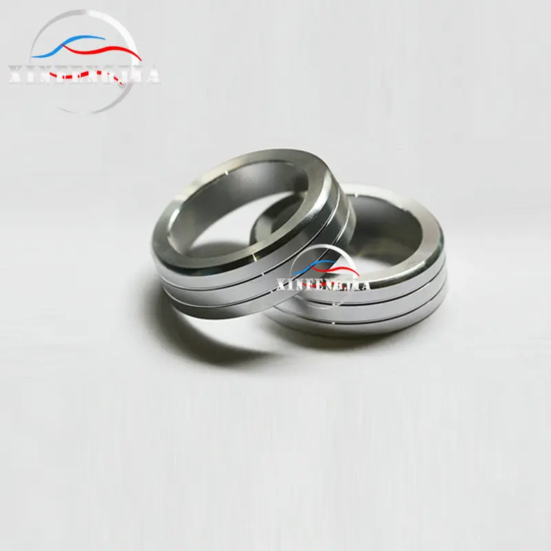 

For Honda Civic 16-19 2x Alloy Ring Air Condition Control AC Switch Cover Trim