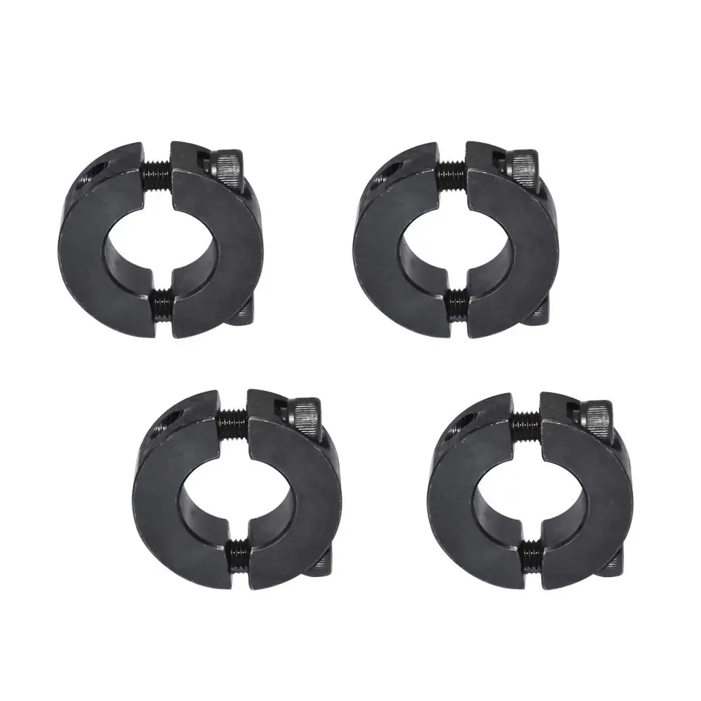4Pcs Double Split Setscrew Shaft Collars Bore 1/4 3/8 1/2 5/8 3/4 7/8 1 Inches Oxide Set Screw Style |