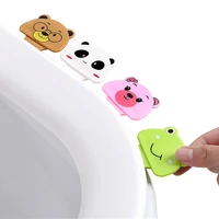 1pcs cartoon portable toilet lid lifter household anti dirty convenient toilet seat cover potty ring handle bathroom accessories