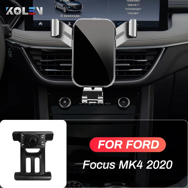 Car Mobile Phone Holder For Ford Focus MK4 2020 GPS Gravity Stand Air Vent Outlet Special Mounts Navigation Bracket Accessories