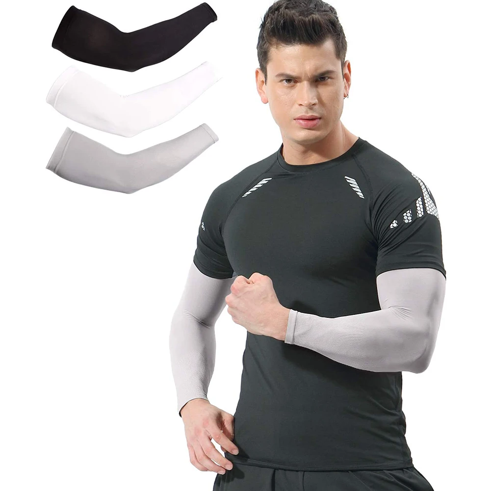 2 шт. хлопковые длинные перчатки без пальцев с защитой от УФ лучей| |