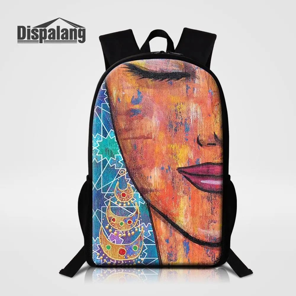 Backpack10 Dispalang, индивидуальный дизайн, школьные сумки, 16 дюймов, женский рюкзак, африканская девочка, принт, школьный рюкзак для девочек-подростков, рюкзак - Цвет: Backpack10