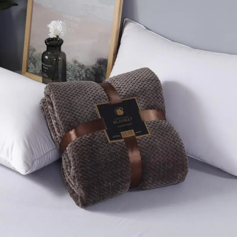 

21 Soft Fleece Blanket Adult Flannel Aircraft Sofa Office Blanket Towel Portable Car Travel Cover Throw Sherpa Fabric Blanket