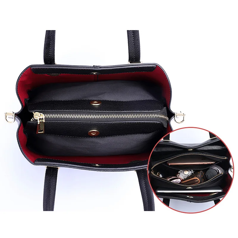 

Genuine leather handbags 2020 new Korean version messenger bag fashion lady handbag pure color cowhide middle-aged mother bag
