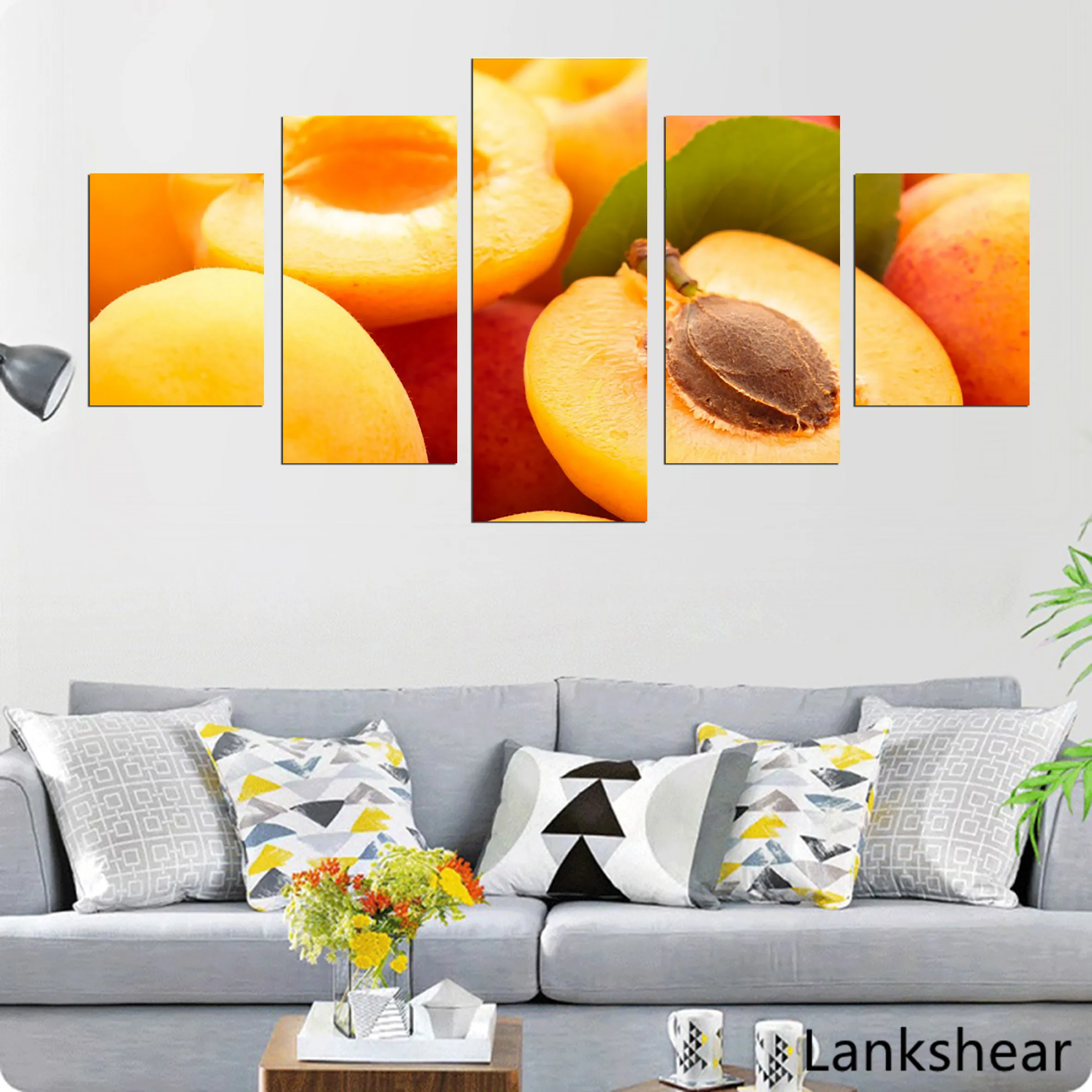 Холст Картины для Кухня Wall Art 5 шт. летнее плакат с изображением фруктов HD печатает