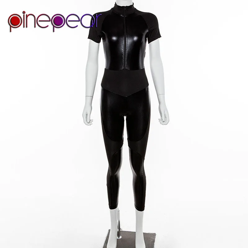 Комбинезон на молнии с коротким рукавом и пэчворком 2020 | Спорт развлечения