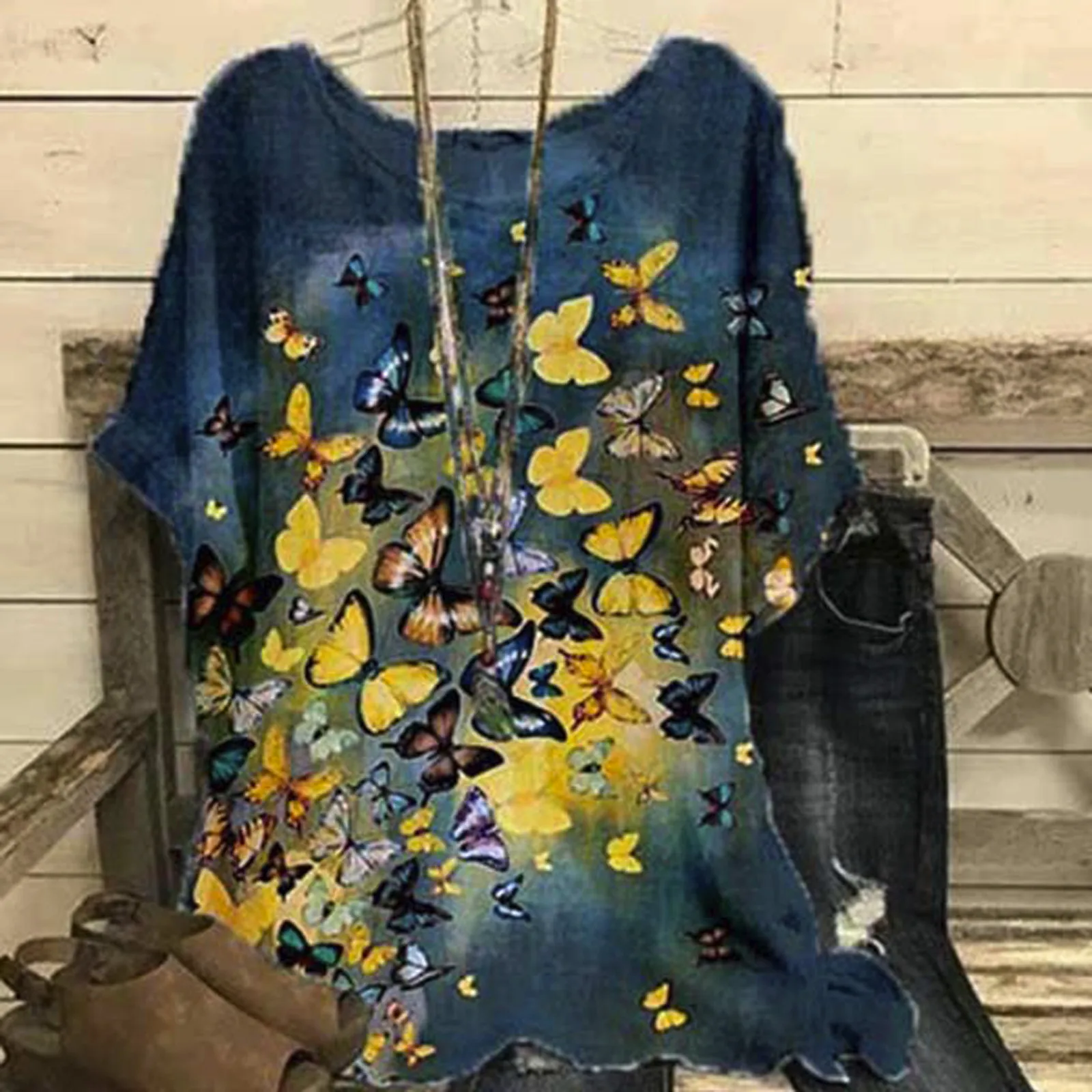 

Floral Print Vintage Women Blouses Linen Cotton Blend O Neck Short Sleeve Lady Long Shirt Tops Blusas Mujer 2021 #3