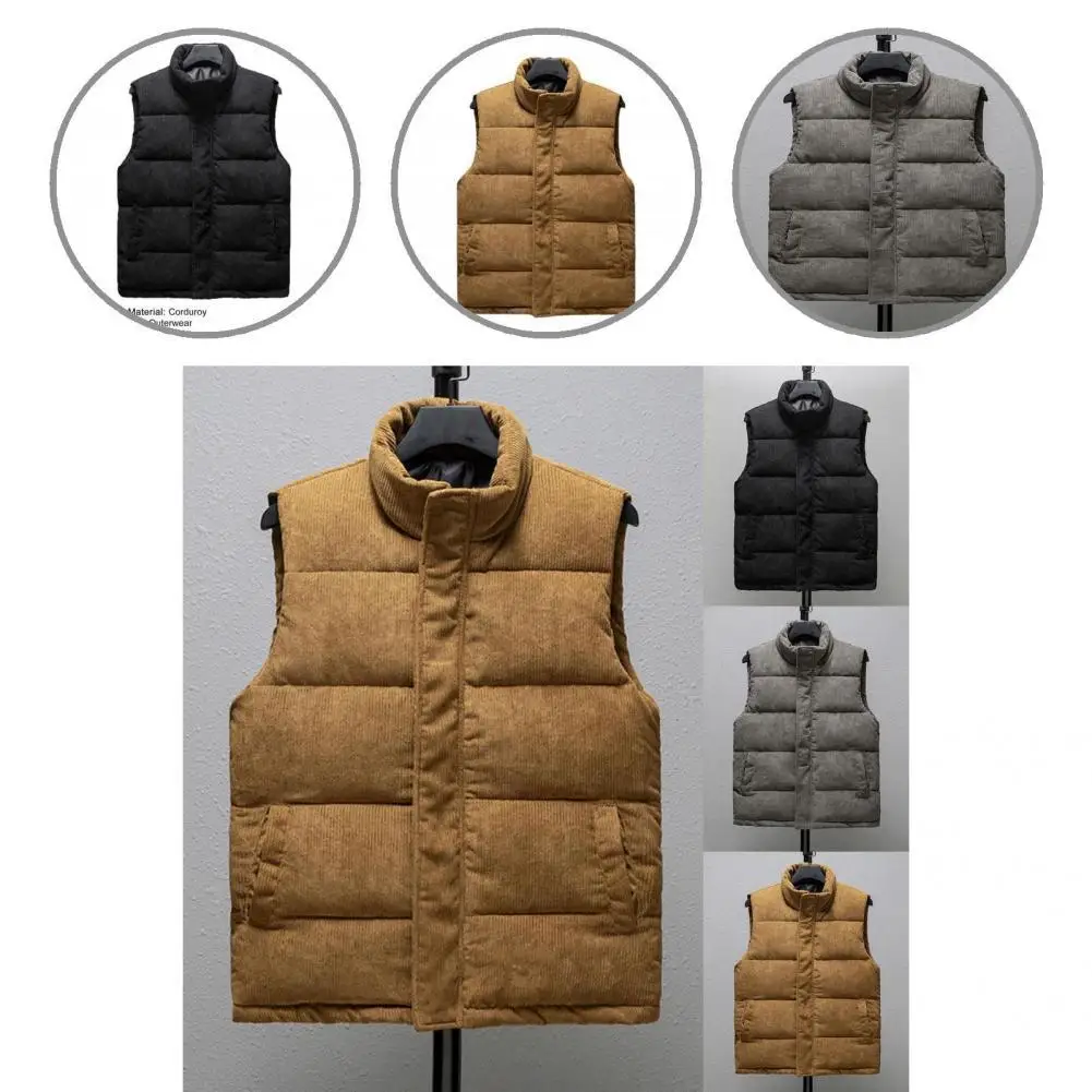 Сказочный мужской жилет однотонный без рукавов повседневный зимний | Мужская