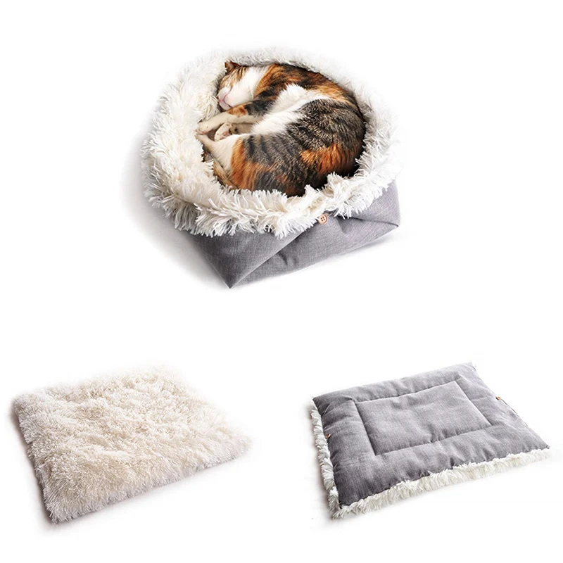 

Fashion Plush Dog Pet House Products Dual-Use Bed For Dogs Cats Small Animals hondenmand panier chien legowisko dla psa
