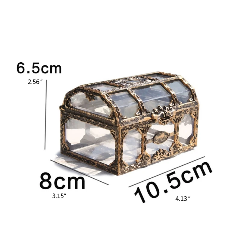 

Large Capacity Plastic Box Storage Box Pirate Scene Decoration Props for Kids Boys Girl Student Classroom Ideal Gifts