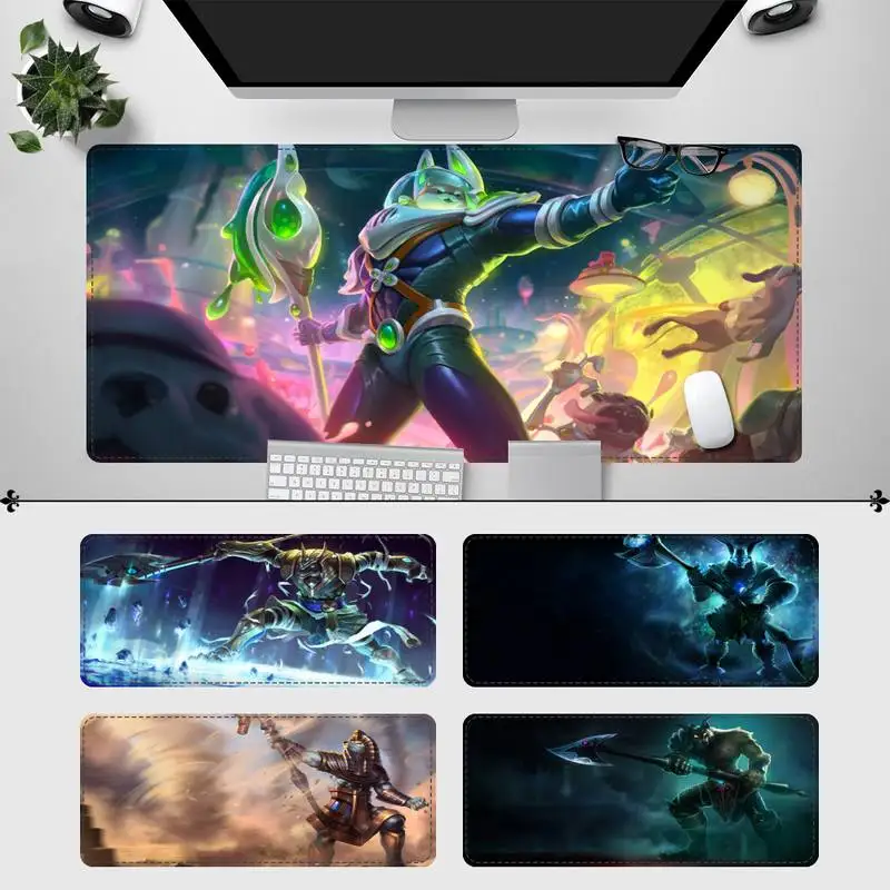 

New Products League of Legends Nasus Gaming Mouse Pad Gamer Keyboard Maus Pad Desk Mouse Mat Game Accessories For Overwatch