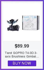 Таро GOPRO T-3D Характеристическая вязкость полимера металла 3-осевой бесщеточный шарнирный замок для экшн-Камеры GoPro Hero 4 Session TL3T02