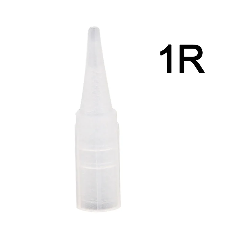 500pcs 1R Large cap 500 шт. иглы для станков для перманентного макияжа и колпачки для игл имеют большой колпачок и маленький наконечник для игл универсальная модель - Габаритные размеры: 500pcs 1R Large cap