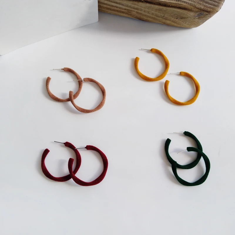 Модные серьги кольца лидер продаж женская бижутерия осенне зимние дизайнерские