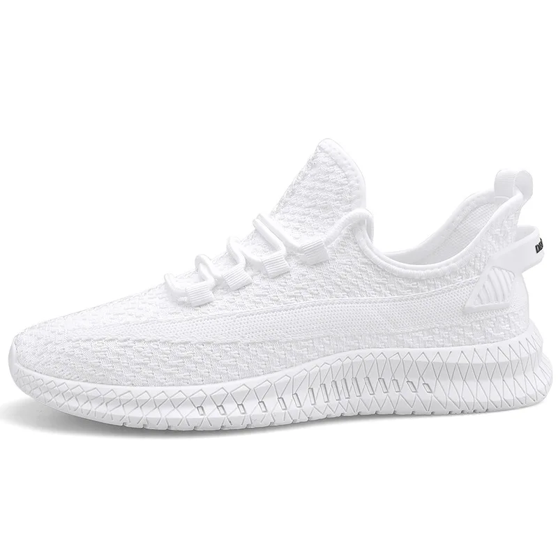 

2021 men's shoes, sports and leisure, running shoes, Korean version of the trend, flying woven breathable mesh shoes for men