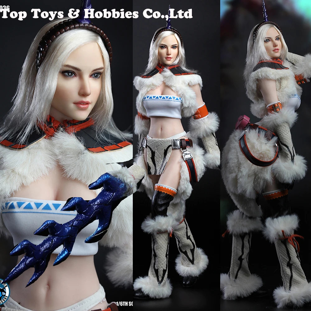 1/6 SET036 сексуальный женский монстр Охотник Единорог голова комплект одежды для 1" Женский PH кукла S10D фигура тела