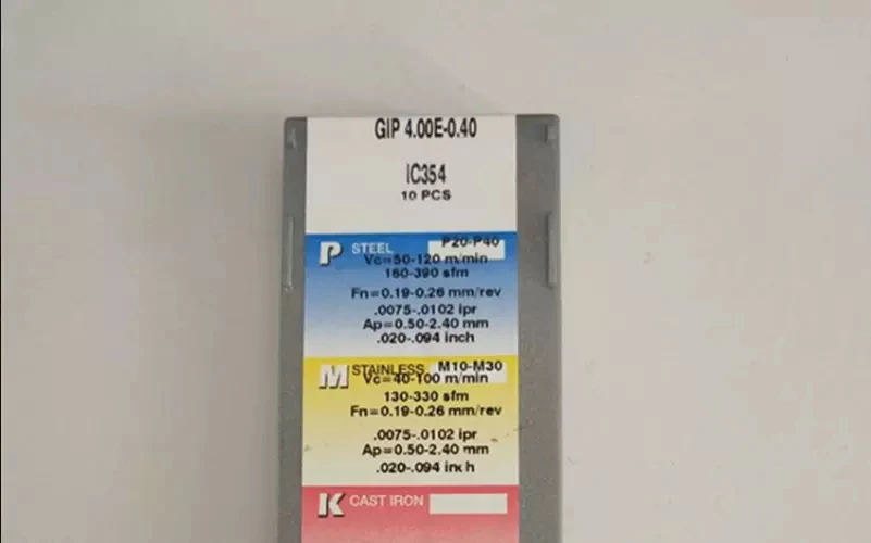 10 шт. вставки карбида GIP4.00E 0.40 IC354|Крепления| |