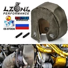 LZONE - 100% титановый Турбо тепловой щит T3 турбо одеяло подходит: t2 t25 t28 gt28 gt30 gt35 и большинство t3 турбо JR1303-2TTBF03