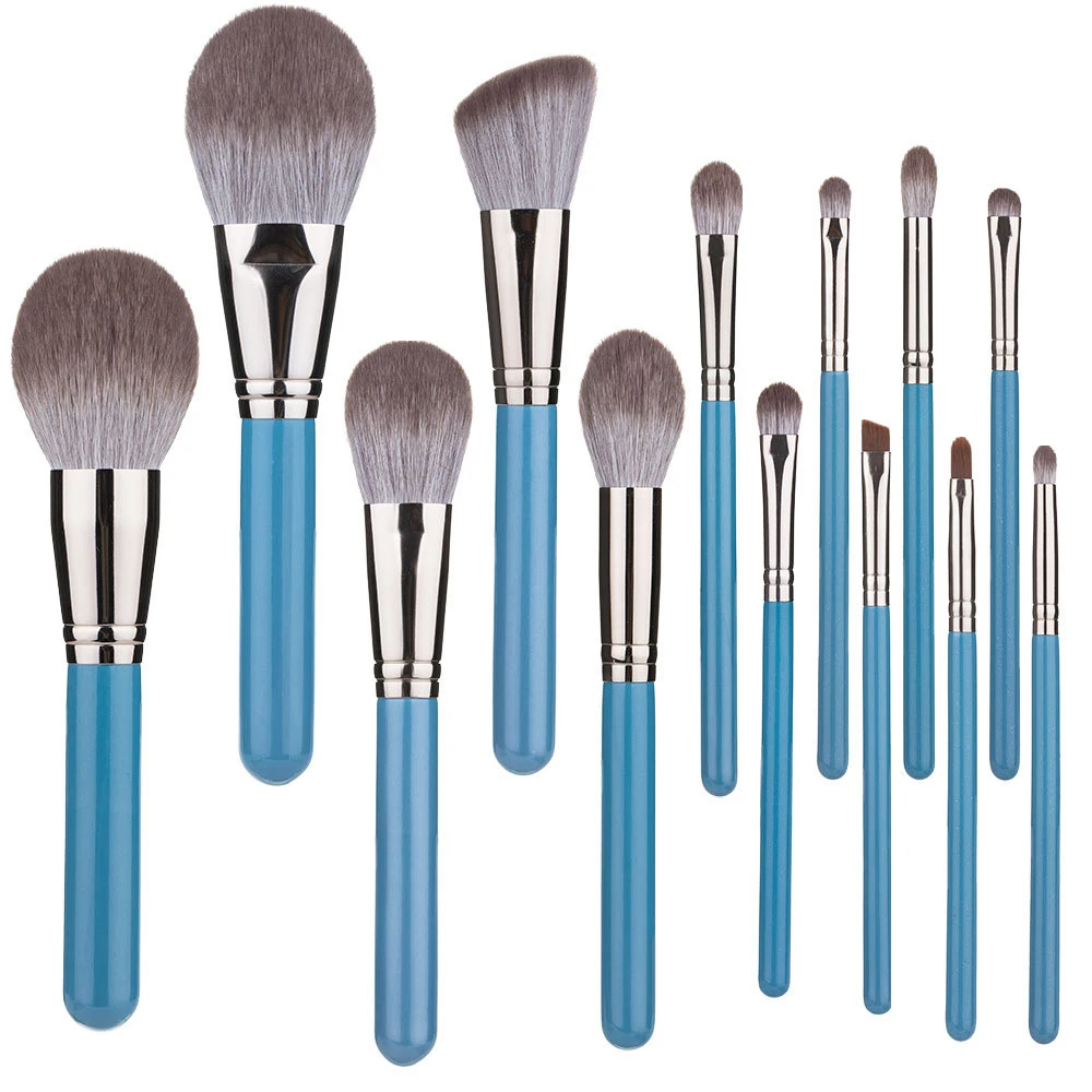 

13pcs Makeup Brushes Set With Leather Bag Foundation Powder Blush Eyeshadow Brush Cosmetic Makeup Brush Tools