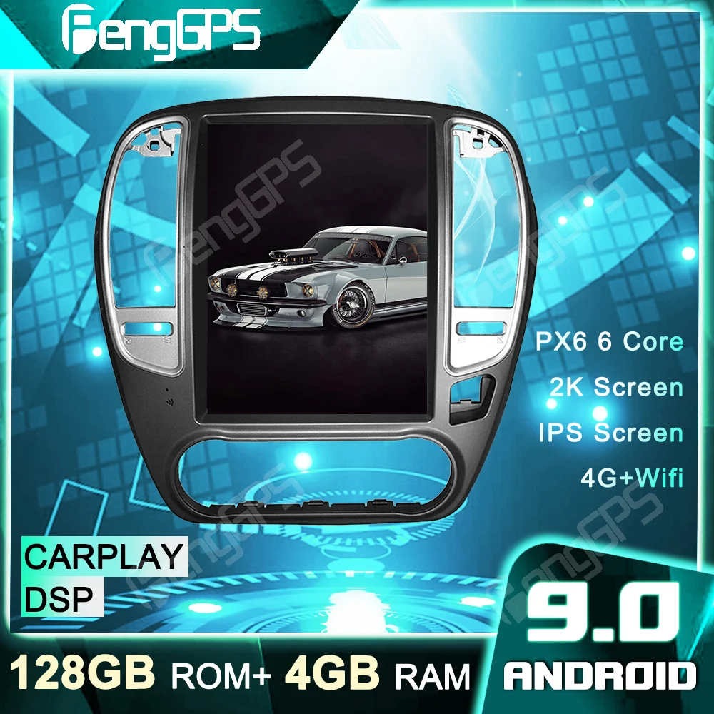 

Автостерео на Android 9,0 для Nissan Sylphy 2005-2012, аудиоплеер с GPS Навигатором, вертикальный экран Carplay Tesla с FM-головным устройством