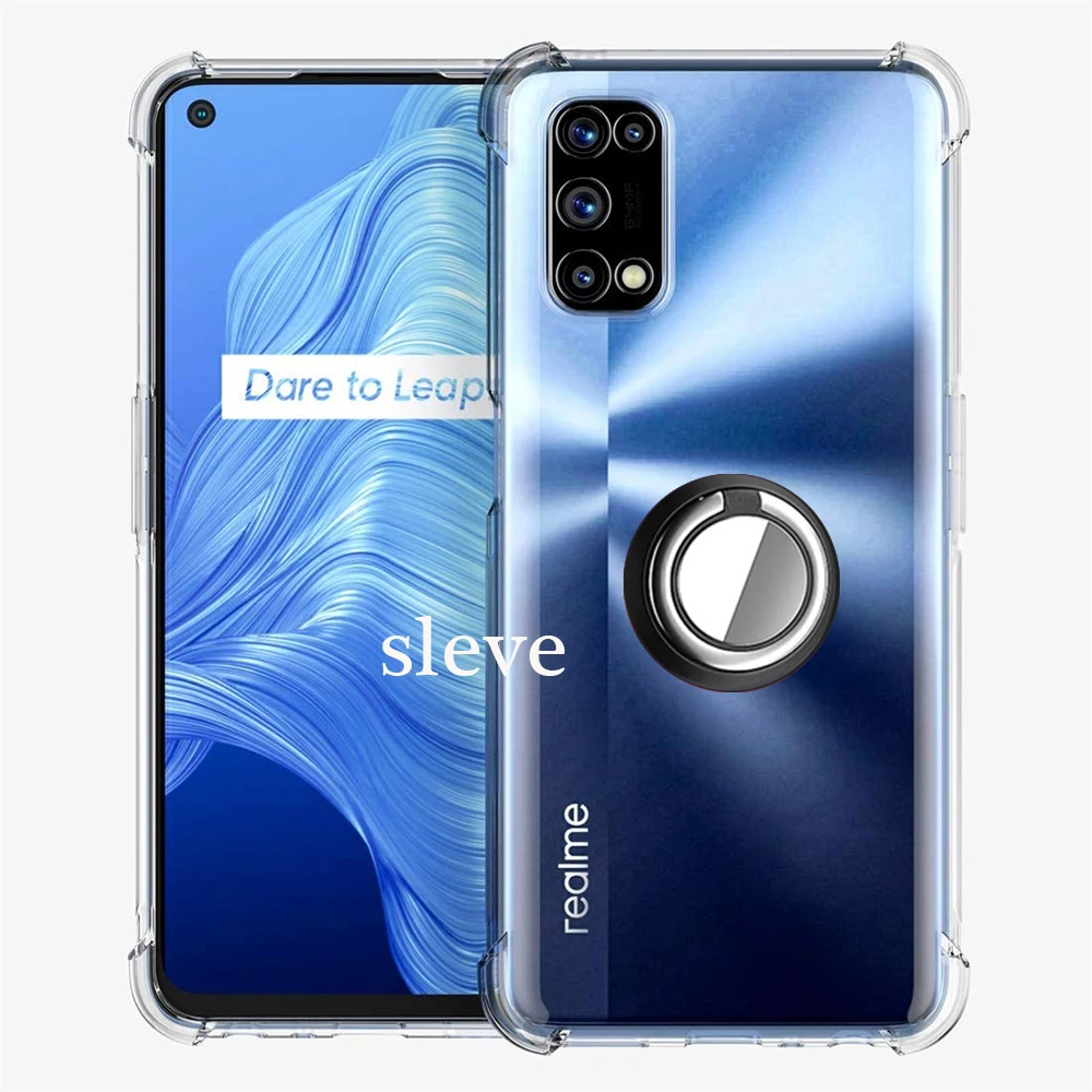 Металлическое кольцо противоударный мягкий ТПУ чехол с &quotвоздушной подушкой&quot