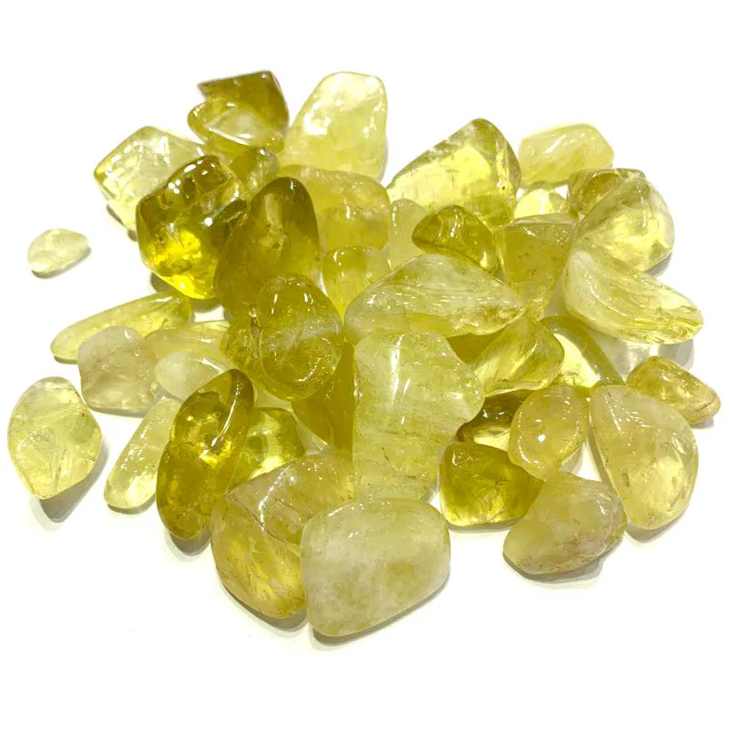 

100G Natural Crystal Mineral High Quality Lemon Citrine Raw Stone Gravel Home Decoration DIY Energy Healing Crafts