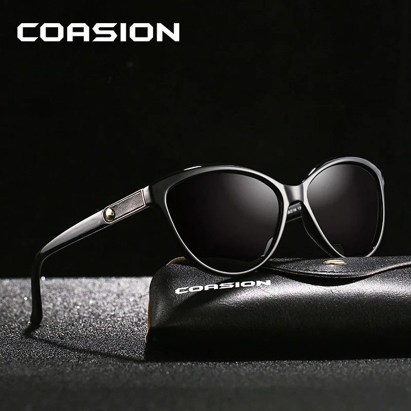 COASION брендовые дизайнерские солнцезащитные очки кошачий глаз для женщин