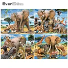 EverShine Алмазная картина, Мозаичный набор, 5D алмазная вышивка, полностью квадратная дрель, животное, вышивка крестиком, домашний декор, настенная живопись