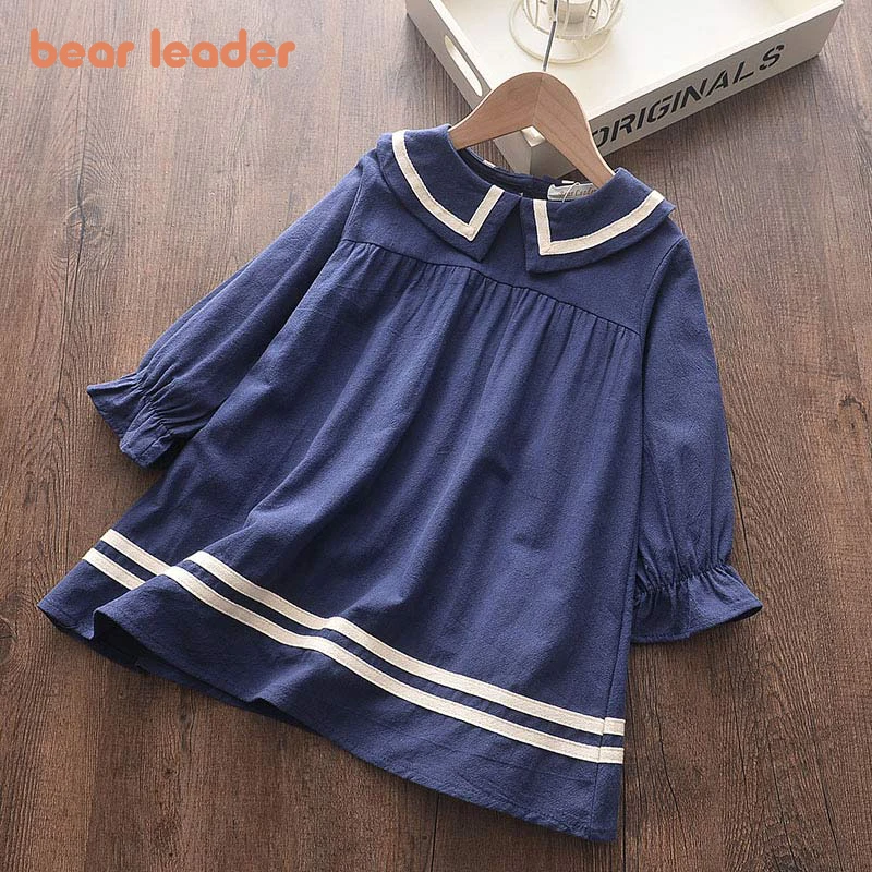 

Bear Leader Girls Winter Dress 2021 New Autumn Kids Girl Sweet Dresses Cartoon Cat Outfits Sleeveless Children Clothing 2 6Y