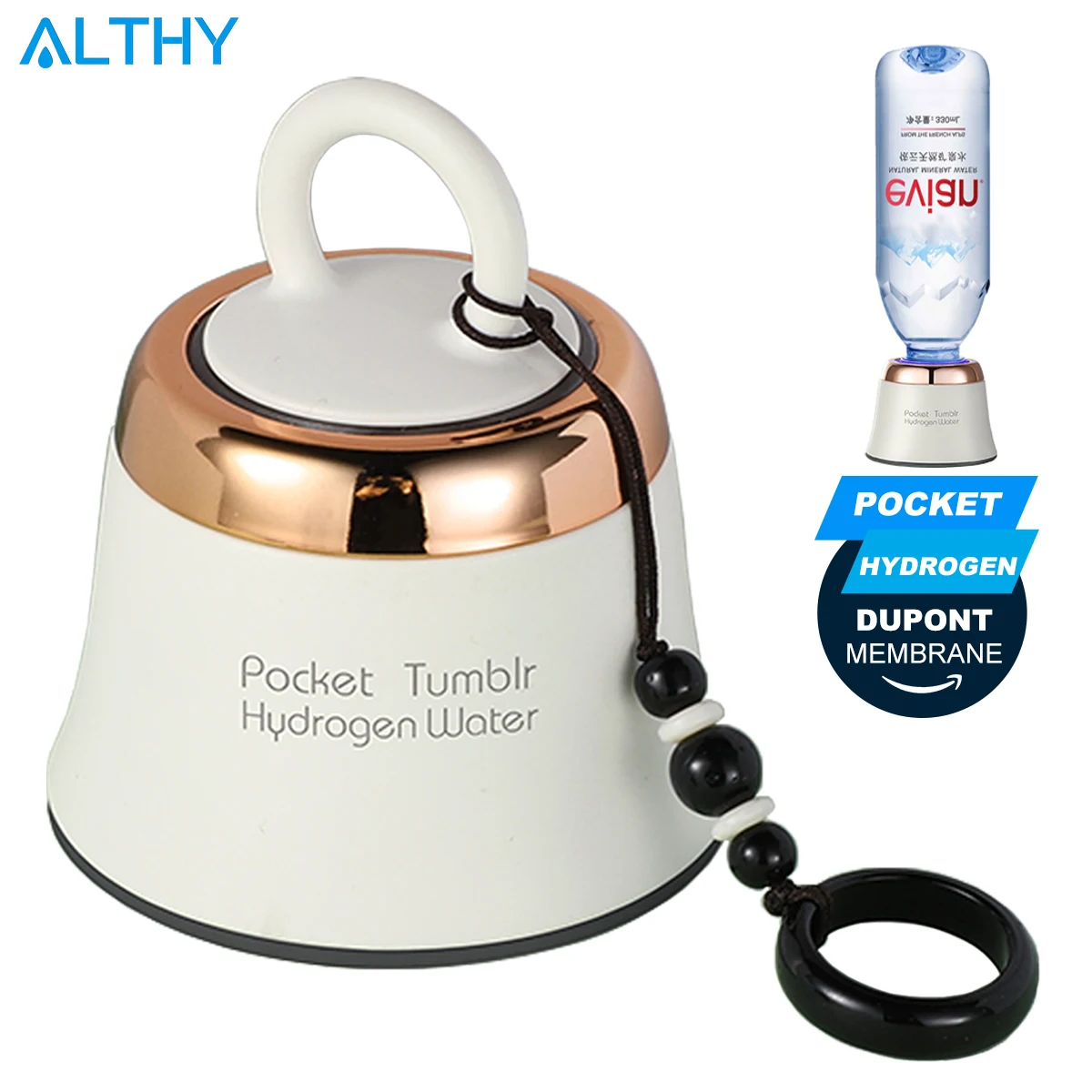 ALTHY портативный H2-Pocket водородный генератор воды бутылка DuPont SPE + PEM двойная камера H2 чайник lonizer электролиз путешествия