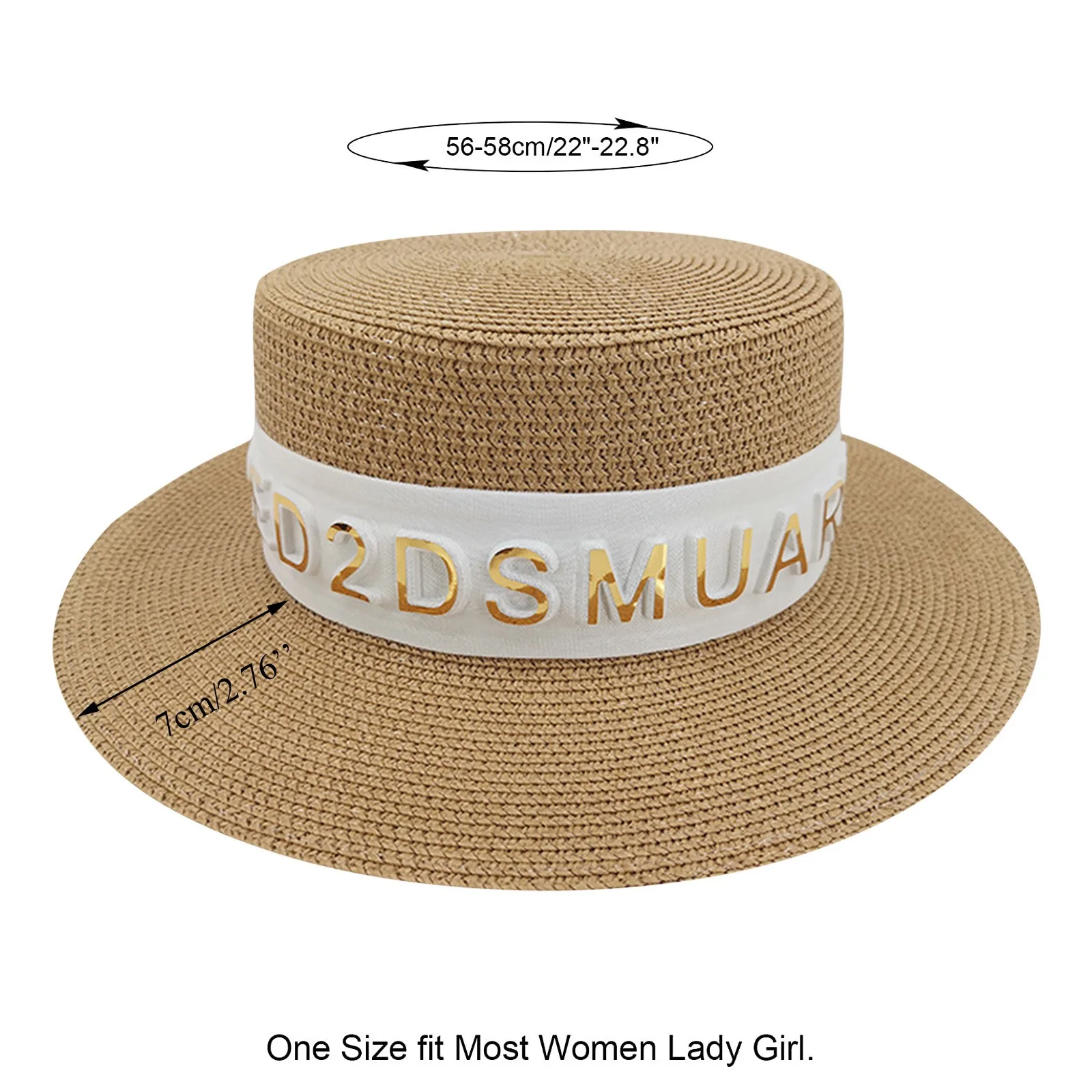 

Hats For Women Casual Holiday Sun Protection Top Straw Hat New Style Popular Embroidery Beach Women's Cap Women's Sun Hat