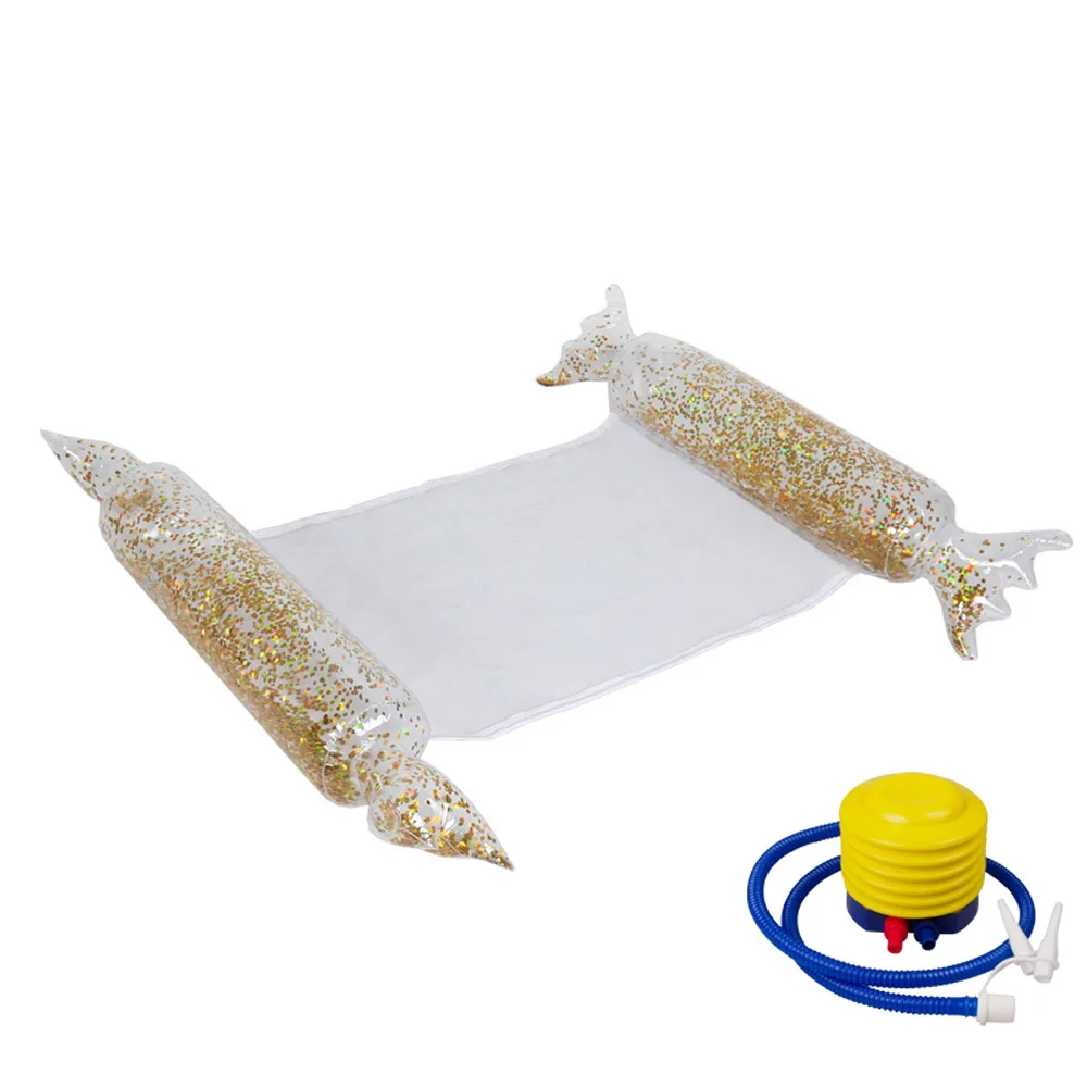 

Foldable Water Hammock Swimming Pool Inflatable Mat Toys Rafts Floating Bed for Summer Swimming Mattress Boat