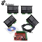 ЧПУ маршрутизатор mach3 4-осевой комплект 1 шт. mach3 4-осевой USB красный контроллер карта 100 кГц + 4 шт. DM556 драйвер двигателя для шагового двигателя nema2334