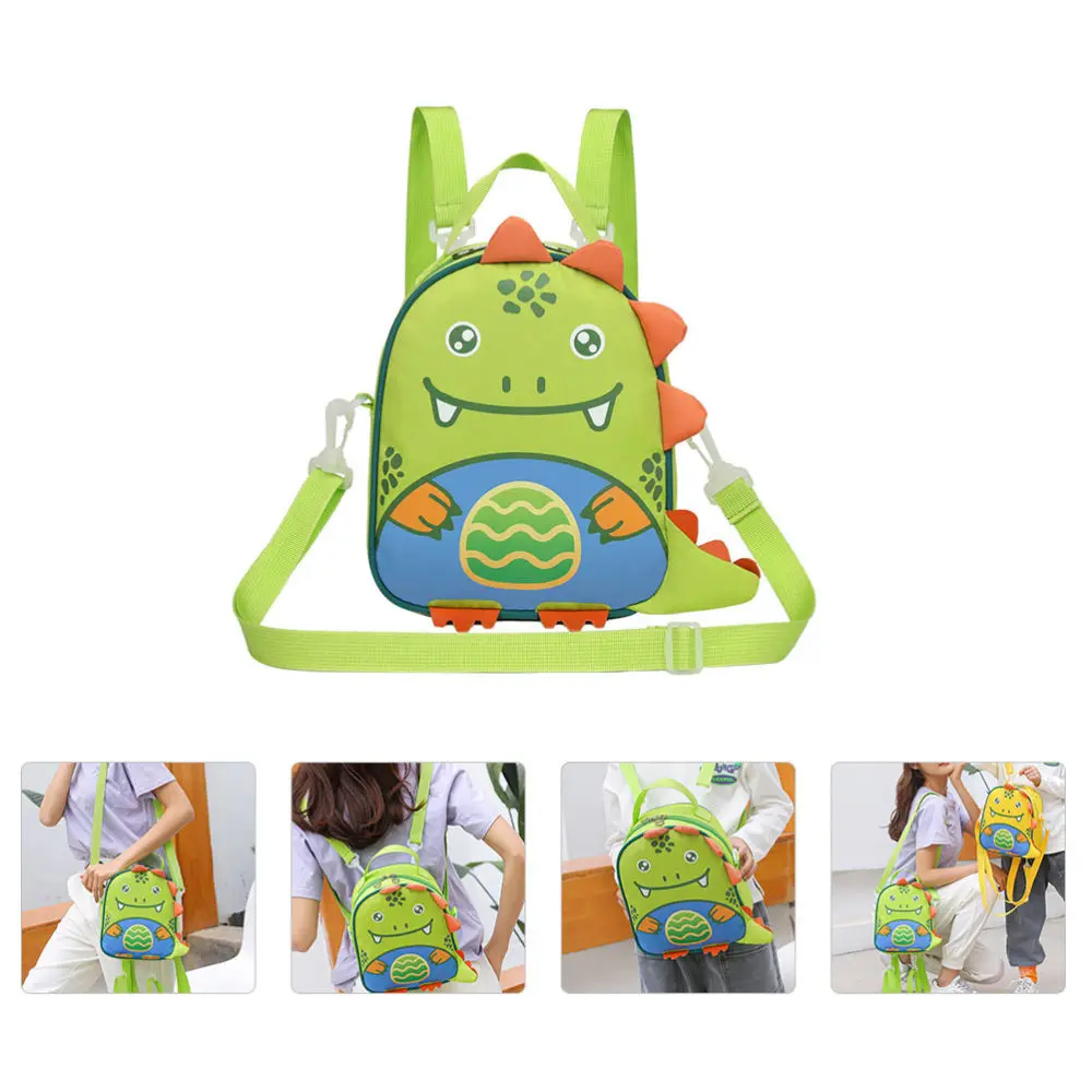 

1pc Kids School Backpack Cartoon Kindergarten Backpack for Children (Green)