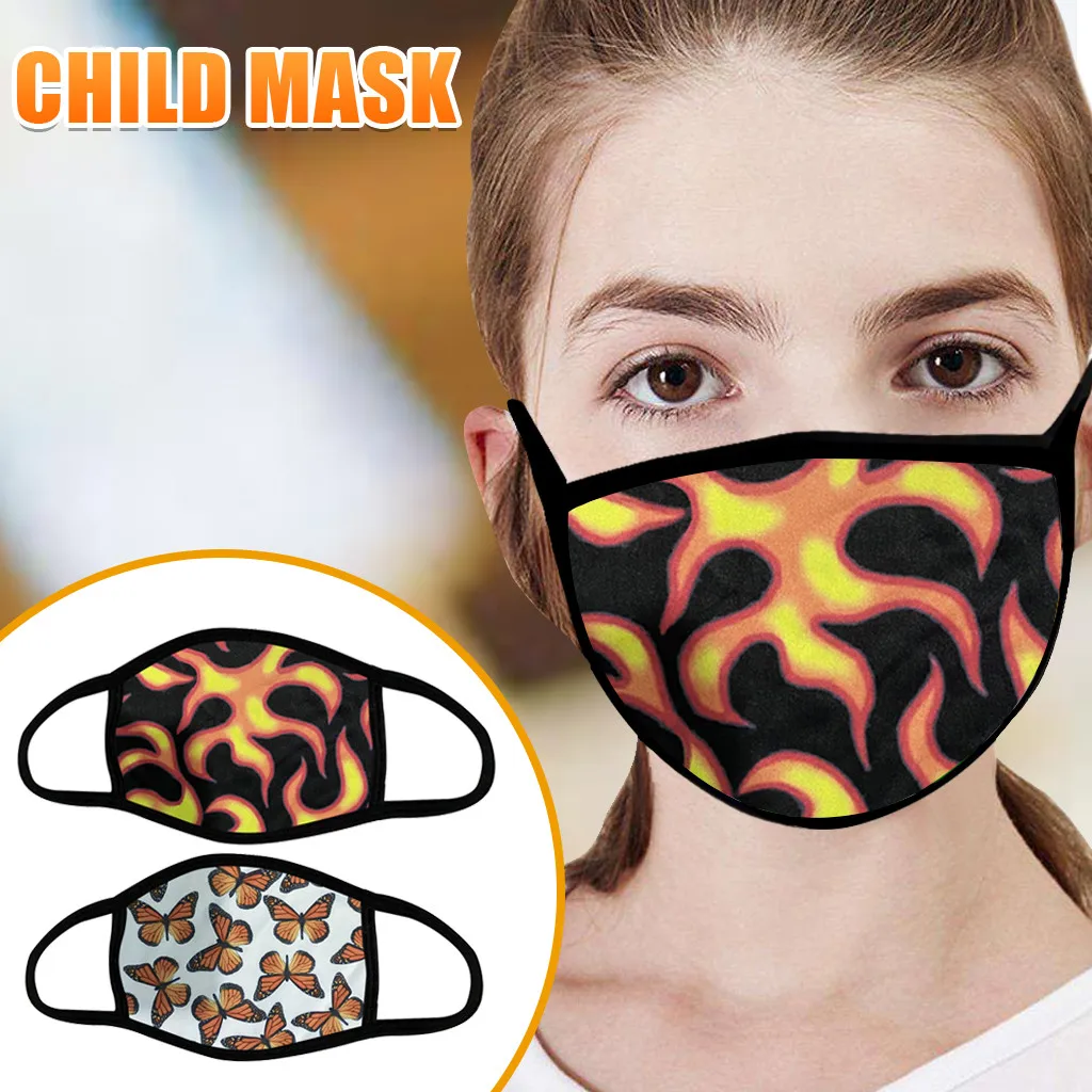 Унисекс печатная маска многоцветная Опциональная взрослая Регулируемая