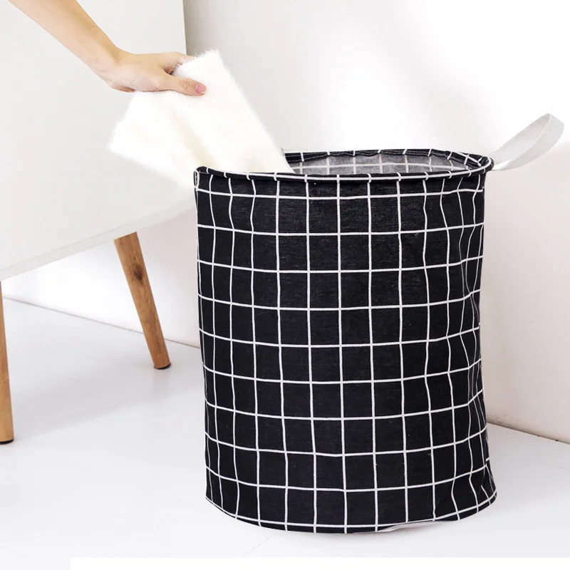 

Складная корзина для белья, японская хлопковая льняная ткань, водонепроницаемая корзина для хранения грязной одежды
