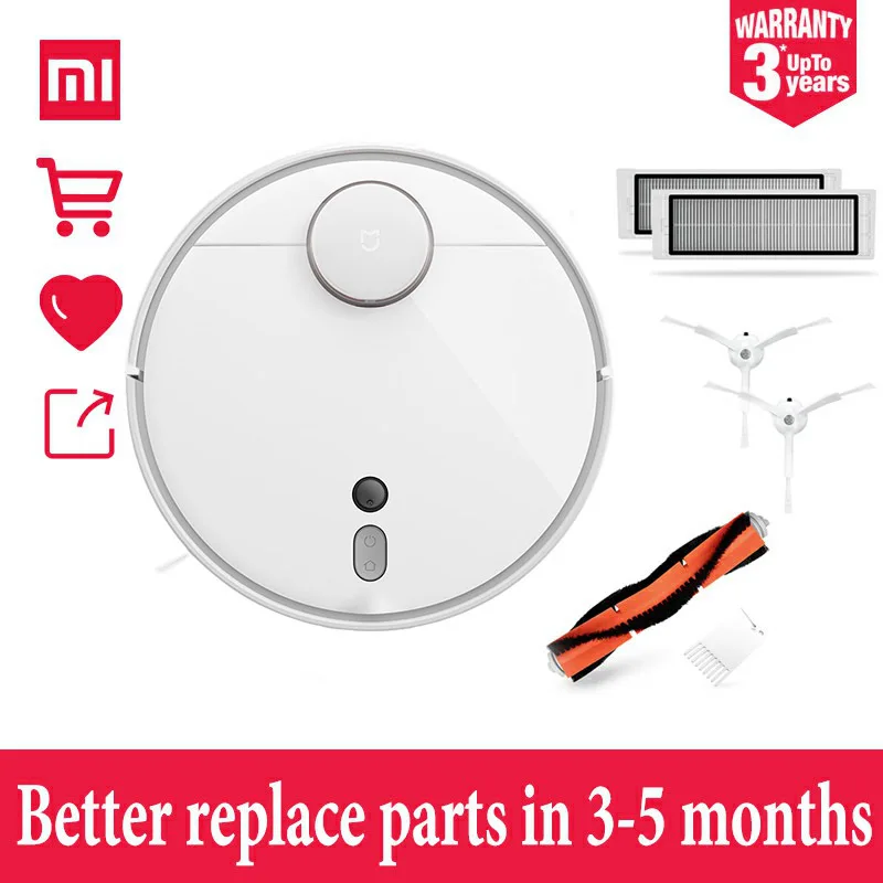 standard add p1 Xiaomi Mi робот пылесос 1S для дома автоматическая подметальная зарядка умный планируемый wifi приложение пульт дистанционного управления пылеочиститель - Цвет: standard add p1