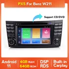 Автомобильный мультимедийный плеер, 4 Гб + 64 ГБ, Android 11, для Mercedes Benz E-Class W211, E200, E220, E300, E350, E240, E280, CLS, W219, GPS, навигация, радио, FM