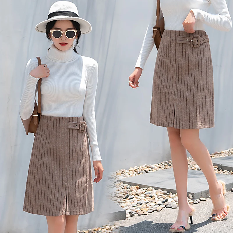 Женская повседневная сексуальная юбка F8935 Новинка осени-зимы 2019 | одежда